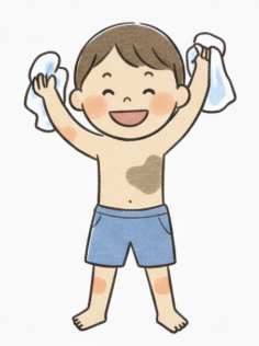 からだをふけるかな