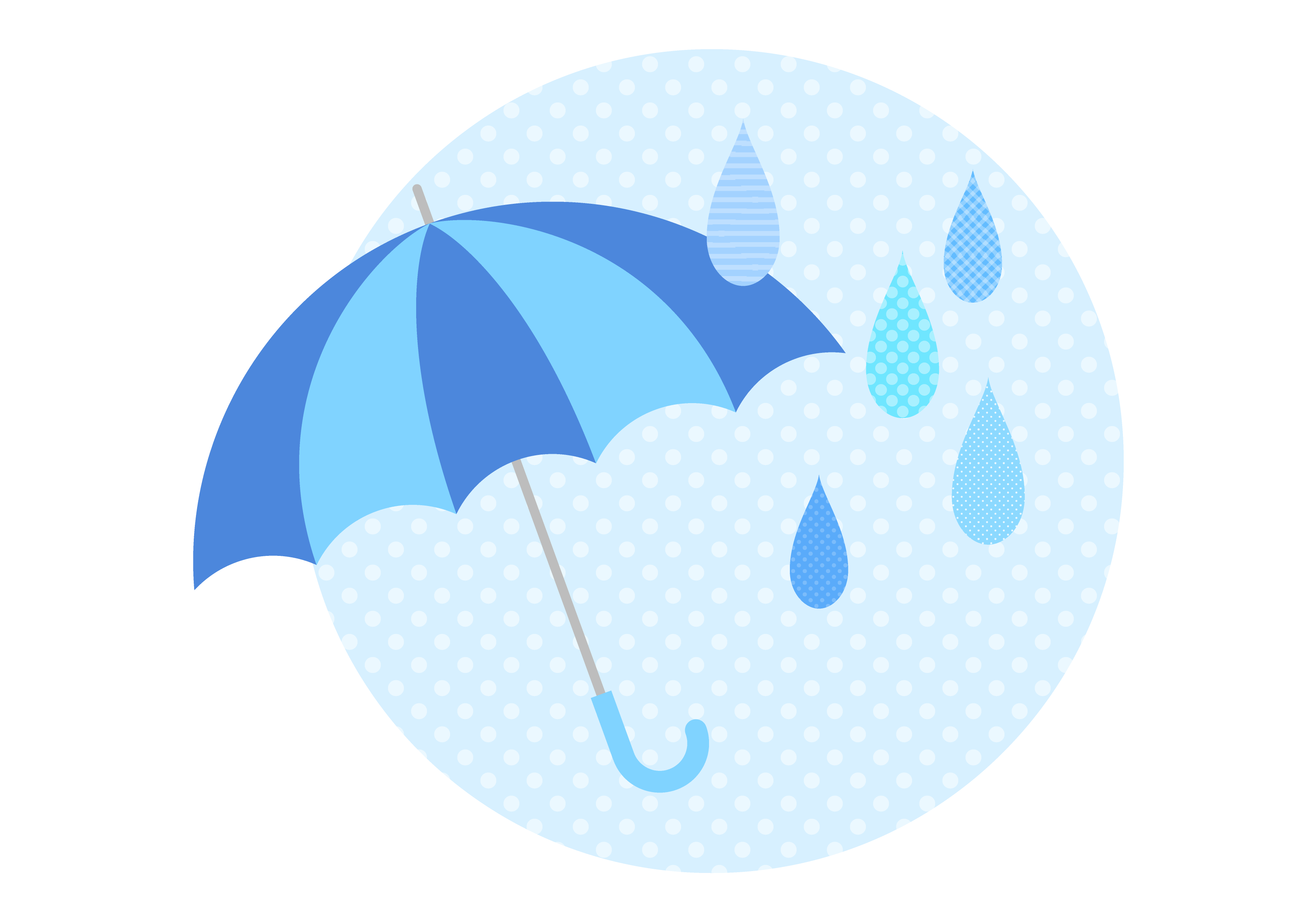 傘と雨
